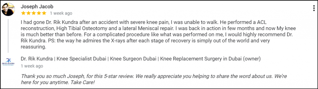 ACL And Meniscus reviews