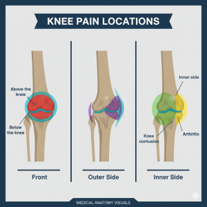 Knee Injury Knee Pain Location Chart | Dr Rik Kundra